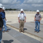 David S., Glen and Jarod w GC inspect floor finishs