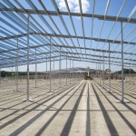 The first barn erected at Daisy Farm