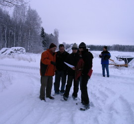 Reviewing the site of a new facility in Finland